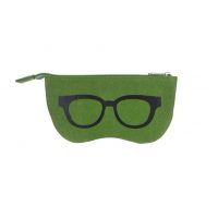 Szemüveg zseb cipzárral - Zöld