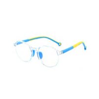 Gyermek szögletes kék fény szemüveg - Átlátszó, kék-sárga színű