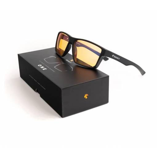 Foto - Horus X kék fény elleni játék szemüveg - Unisex, fekete