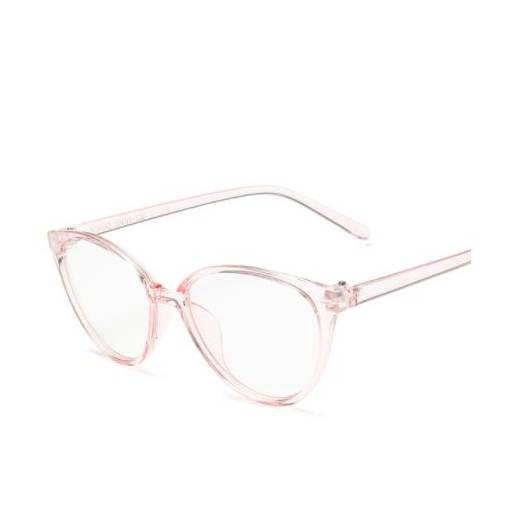 Foto - Elegáns kék-ibolya fényt blokkoló szemüveg - Átlátszó, világos rózsaszínű