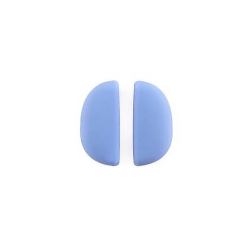 Foto - Csúszásmentes szilikon zsinórfűző gerendák - 1 pár, kék
